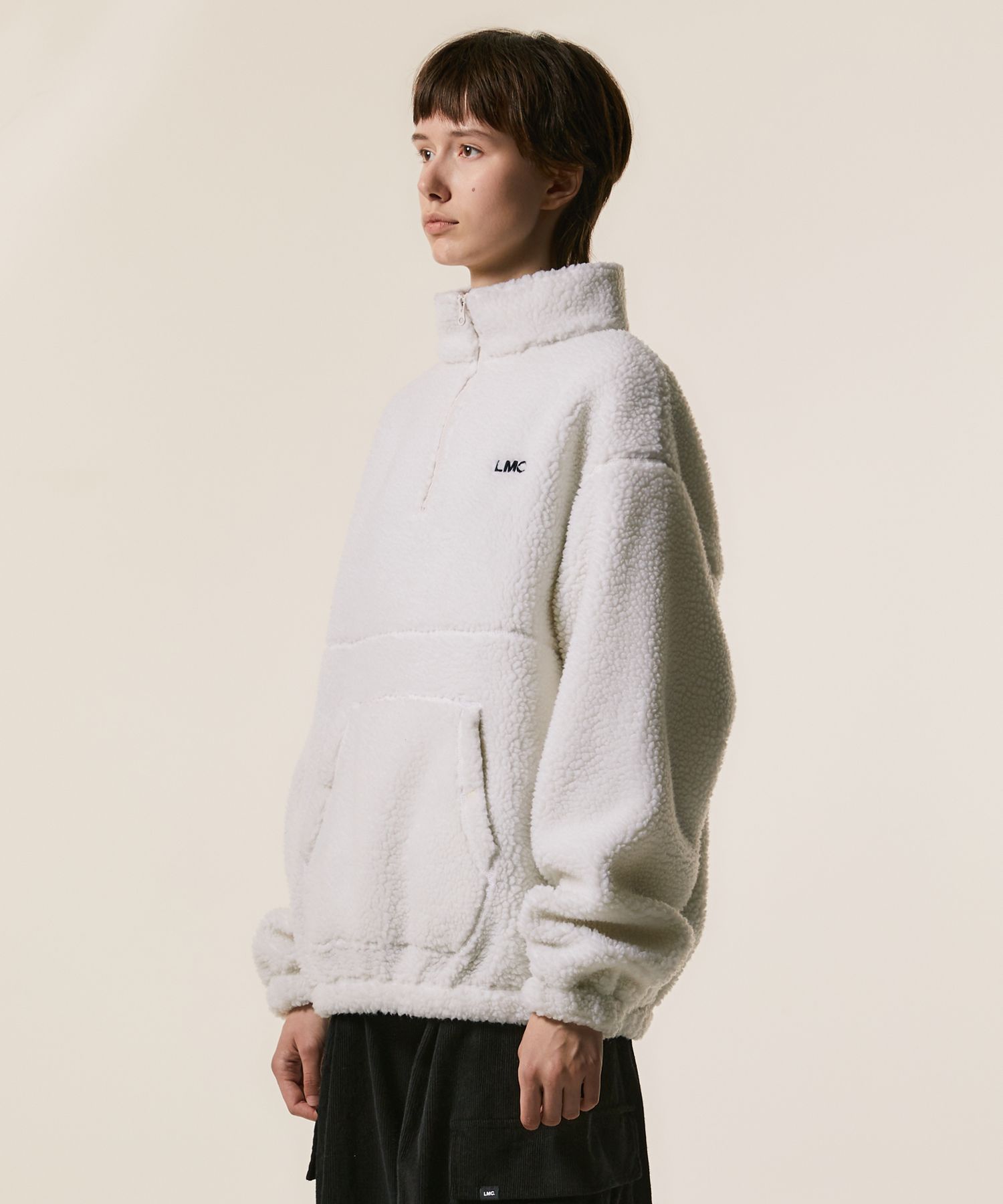 MUSINSA公式 | LMC OG BOA FLEECE QUARTER ZIP PULLOVER black