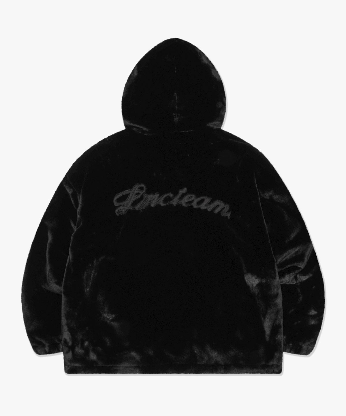 엘엠씨(LMC) TEAM FAUX FUR HOODED JACKET black