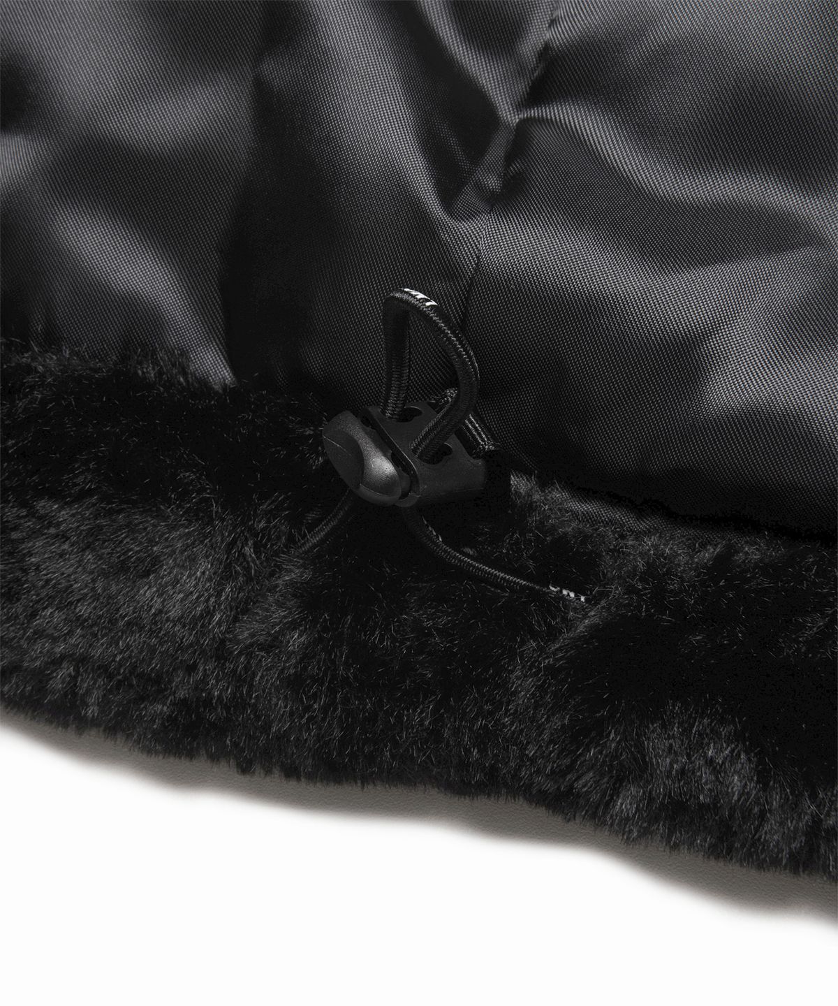 엘엠씨(LMC) TEAM FAUX FUR HOODED JACKET black