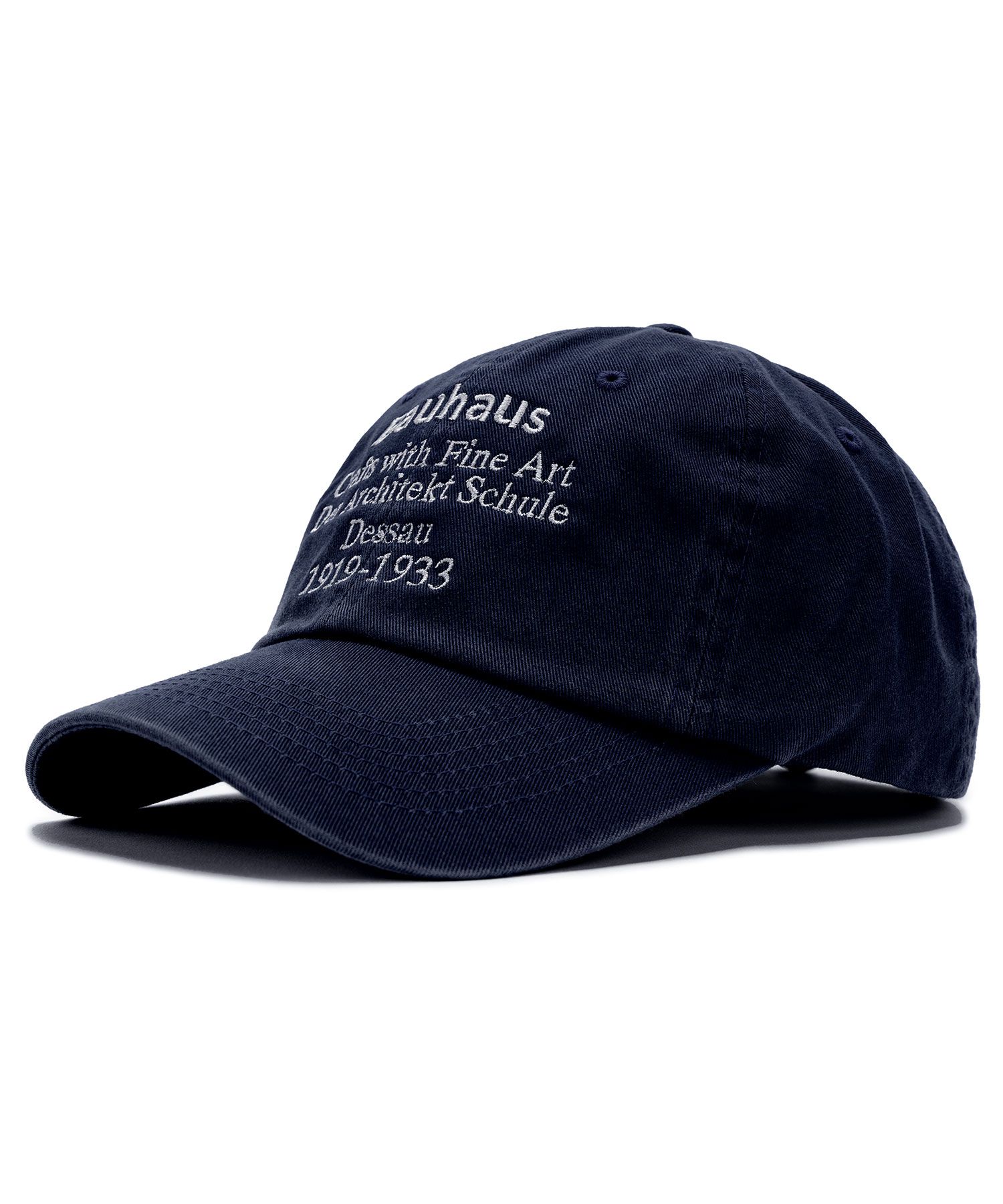 MUSINSA公式 | POLYGRAM BAUHAUS WASHED BALL CAP (NAVY)