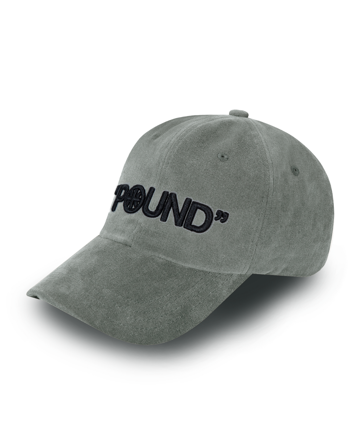 그램 아운스 파운드(GRAM OUNCE POUND) POUND Bold Logo 6-Panel Cap_Grey