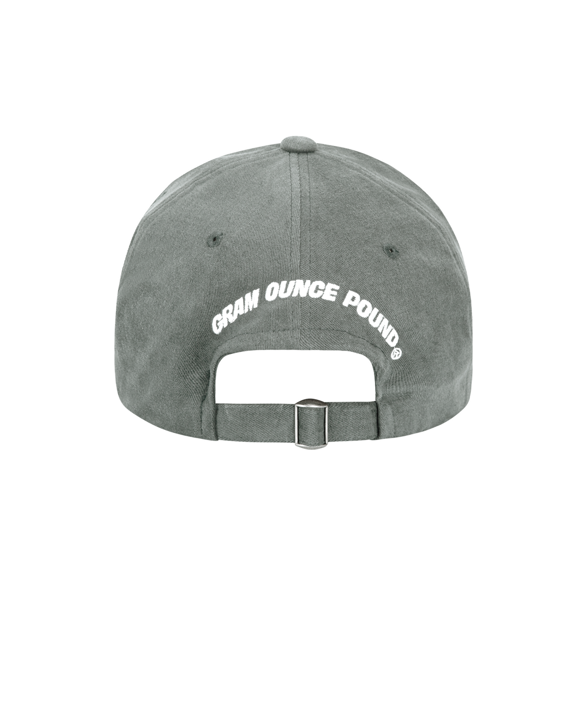 그램 아운스 파운드(GRAM OUNCE POUND) POUND Bold Logo 6-Panel Cap_Grey