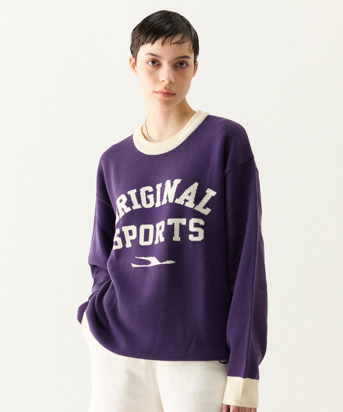 프로-스펙스(PRO-SPECS) LOGO CREWNECK KNIT VIOT