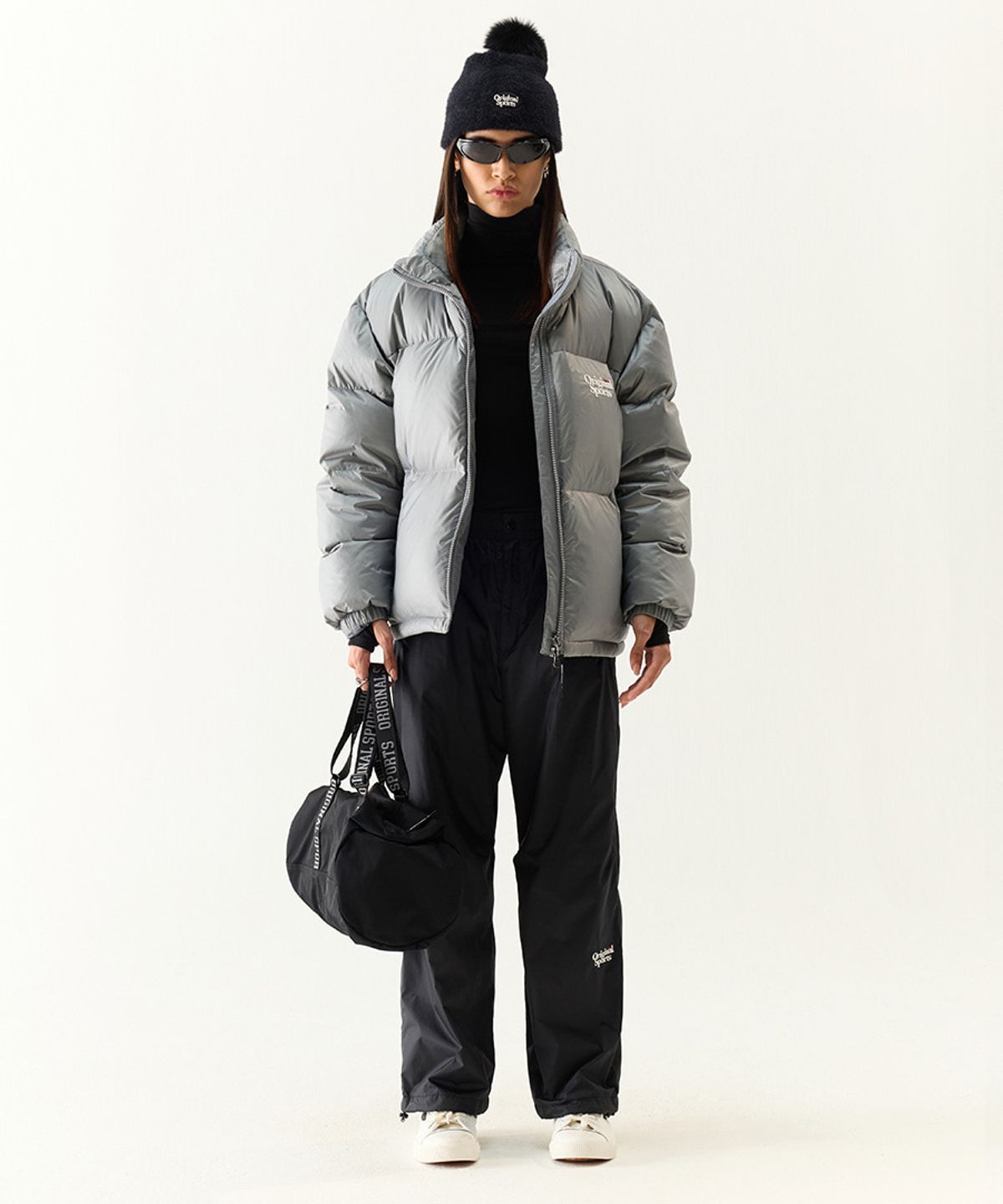 프로-스펙스(PRO-SPECS) [WOMEN] NYLON FLEECE STRING PANTS BLAK