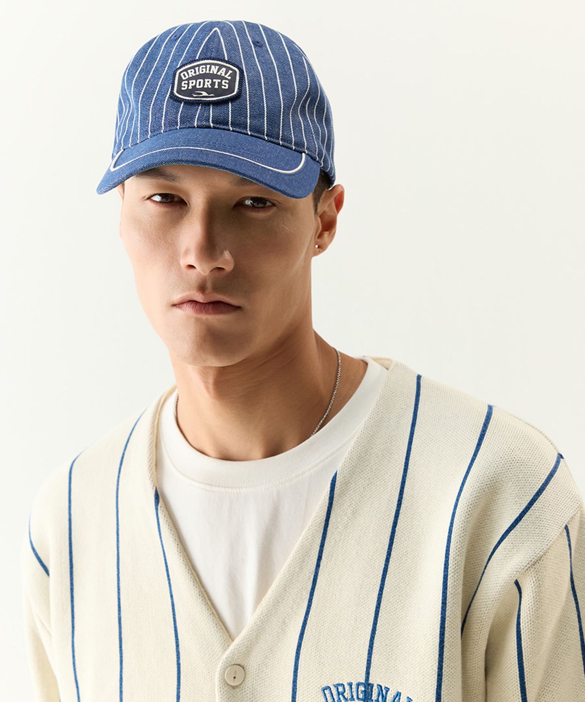 프로-스펙스(PRO-SPECS) VINTAGE STRIPE BALL CAP NAVY