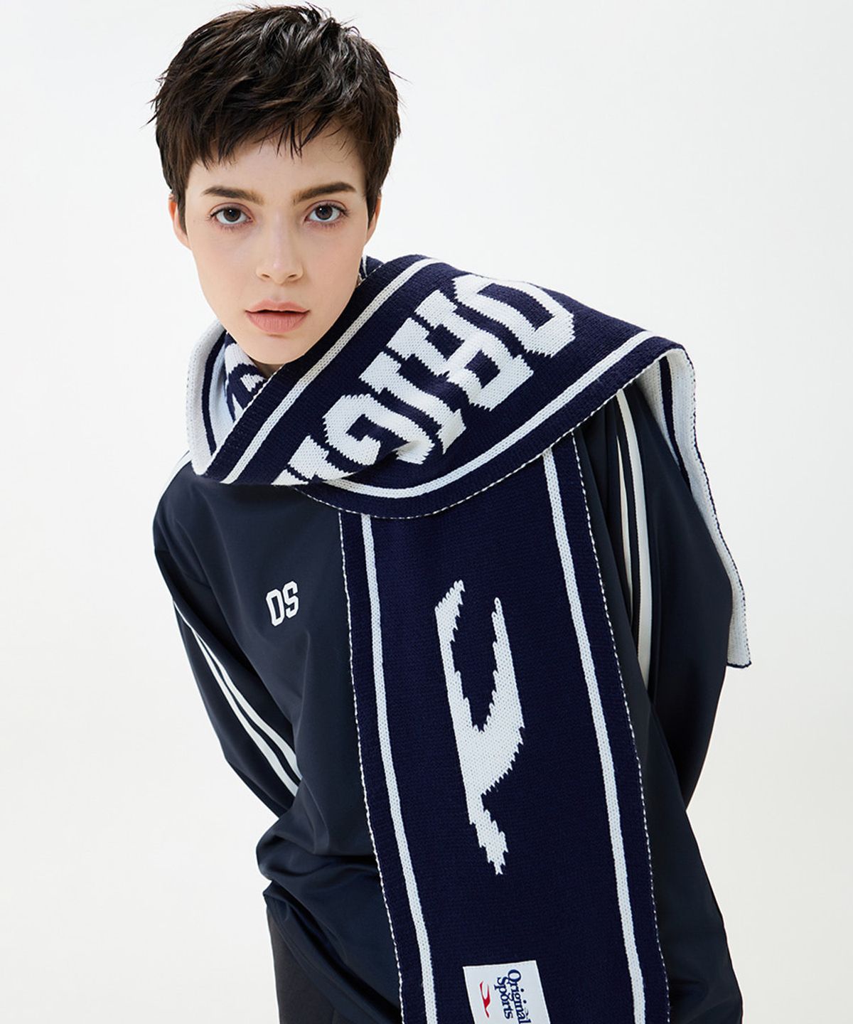 프로-스펙스(PRO-SPECS) JACQUARD MUFFLER NAVY