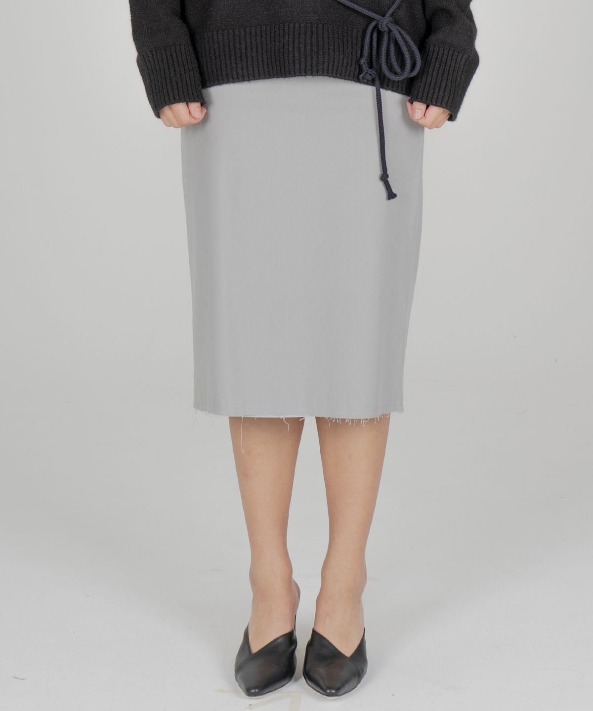 오드닷(ODD DOT) 오드 스트링 코튼 스커트 [민트]