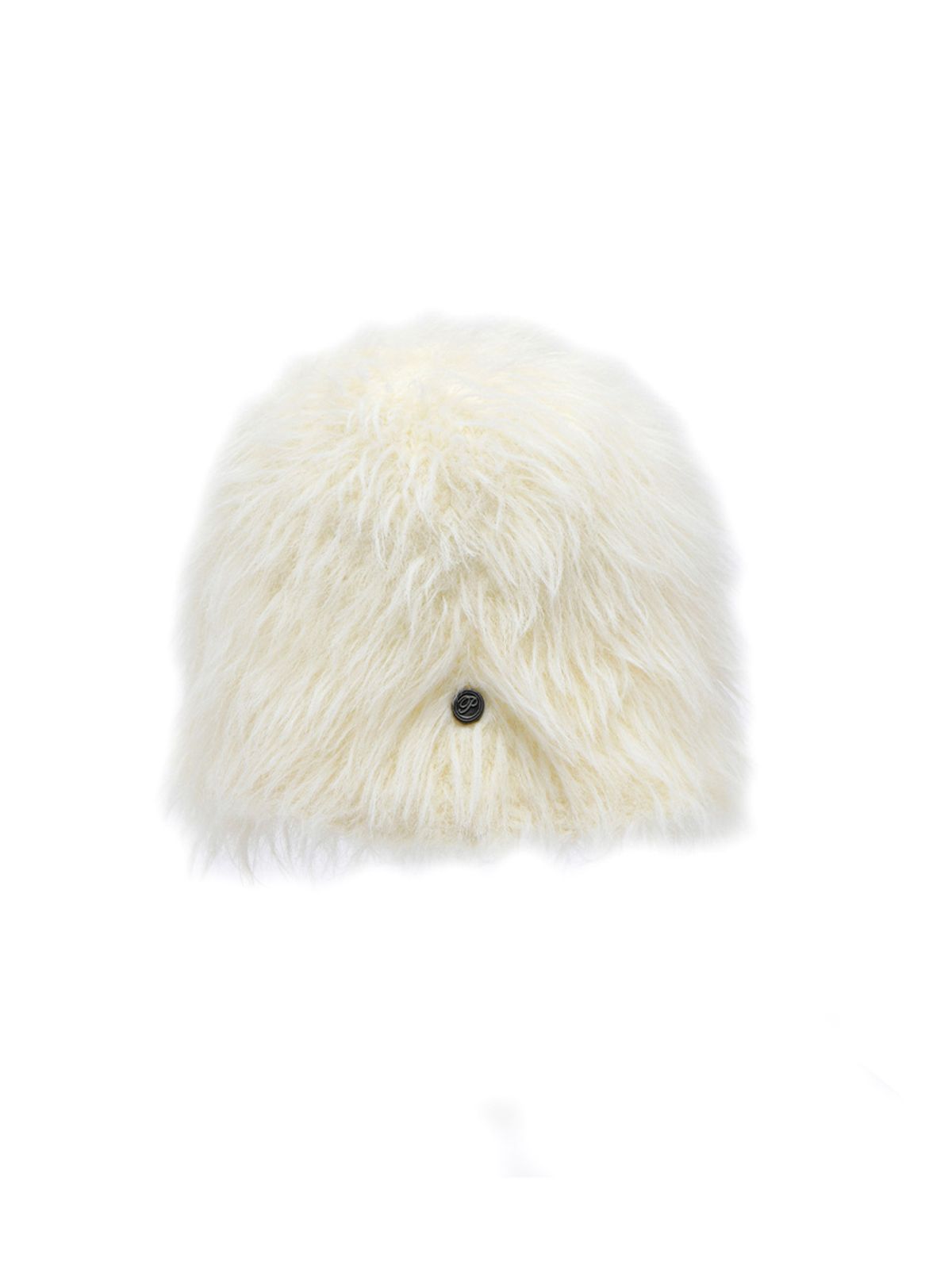 포에지담(POESIEDAME) SLEEK HAIRY BEANIE IN CREAM