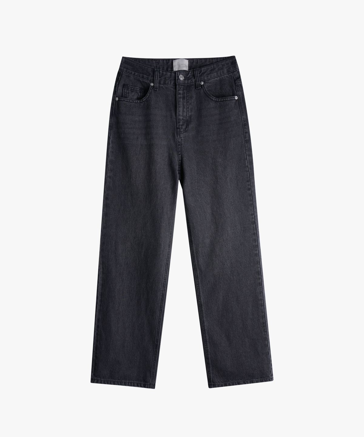 로시로우(LOSSYROW) Lossy  semi-wide denim pants_gray