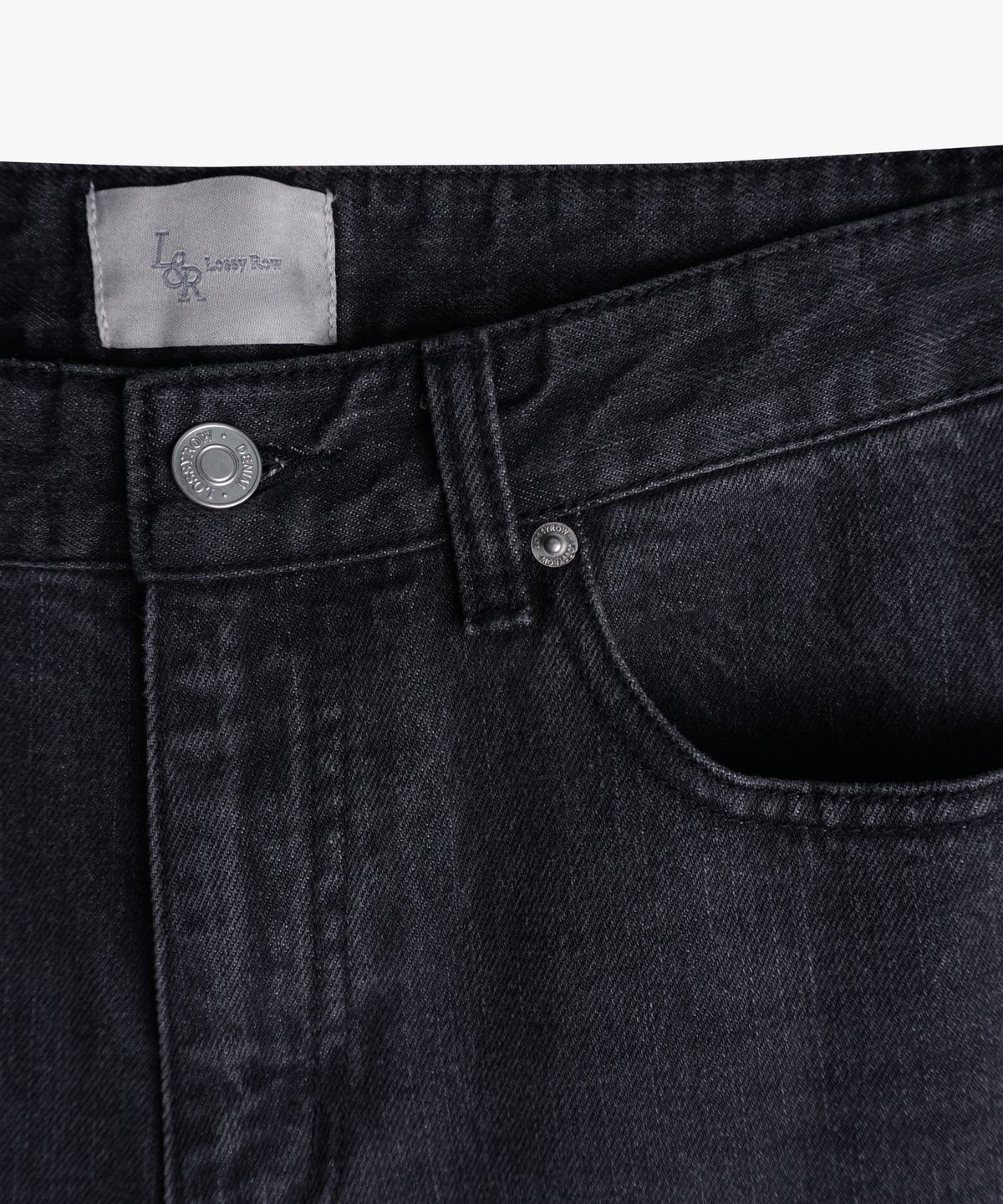 로시로우(LOSSYROW) Lossy  semi-wide denim pants_gray
