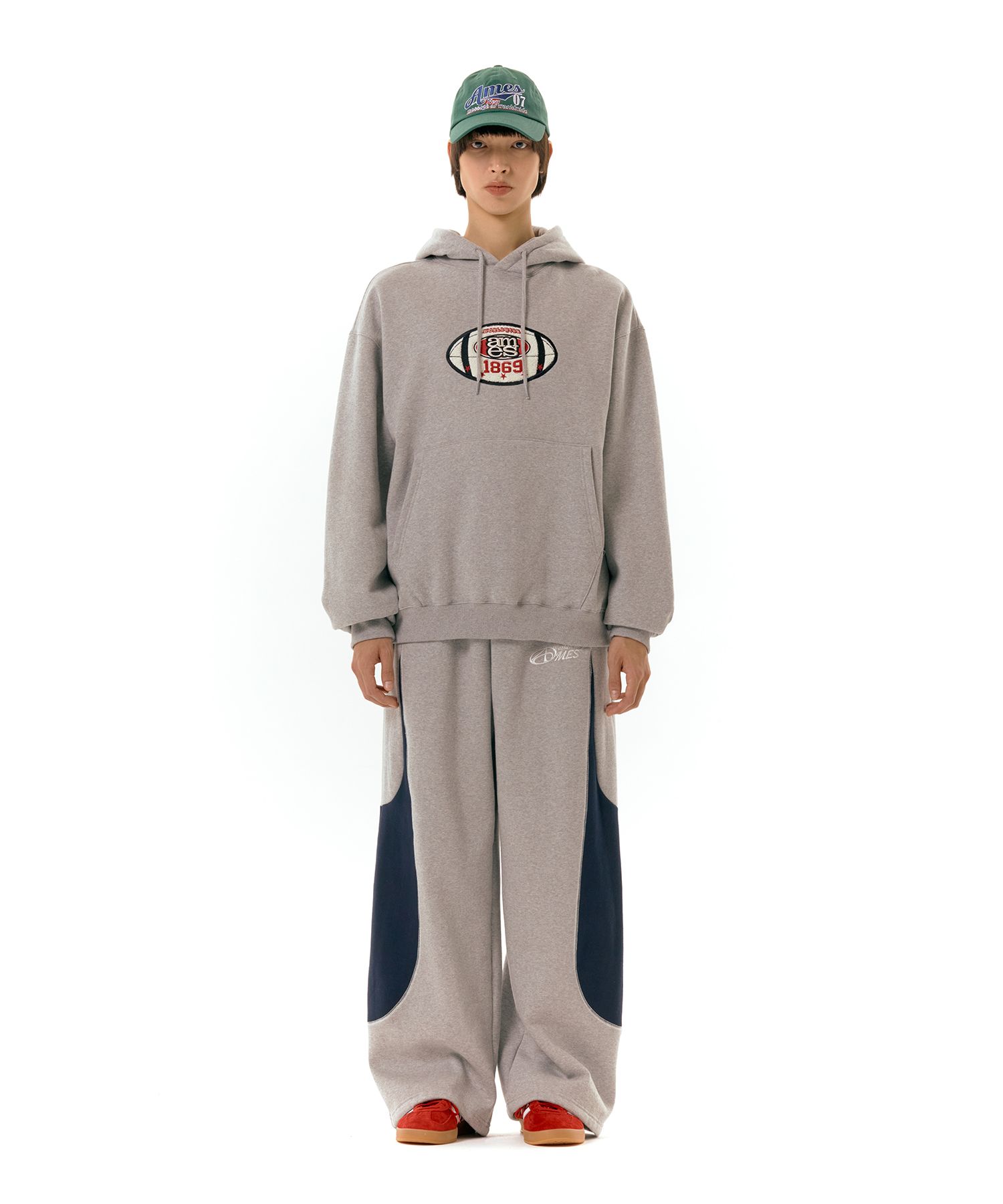 ★AMES-WORLDWIDE★BASIC LOGO SWEATPANTS BROWN★正規品/人気 ☆AMES-WORLDWIDE☆BASIC LOGO SWEATPANTS BROWN☆正規品/人気