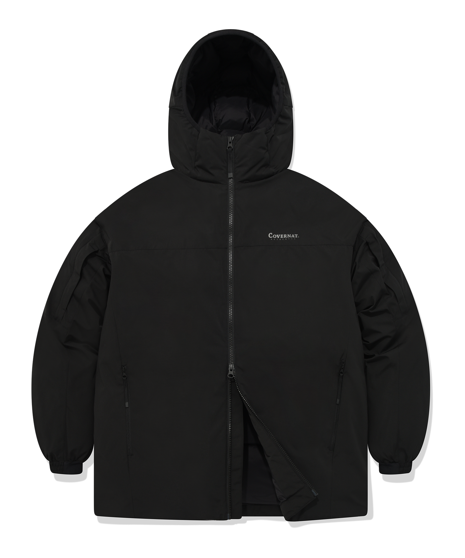 MUSINSA公式 | COVERNAT RDS Highlight Hoodie Down Black