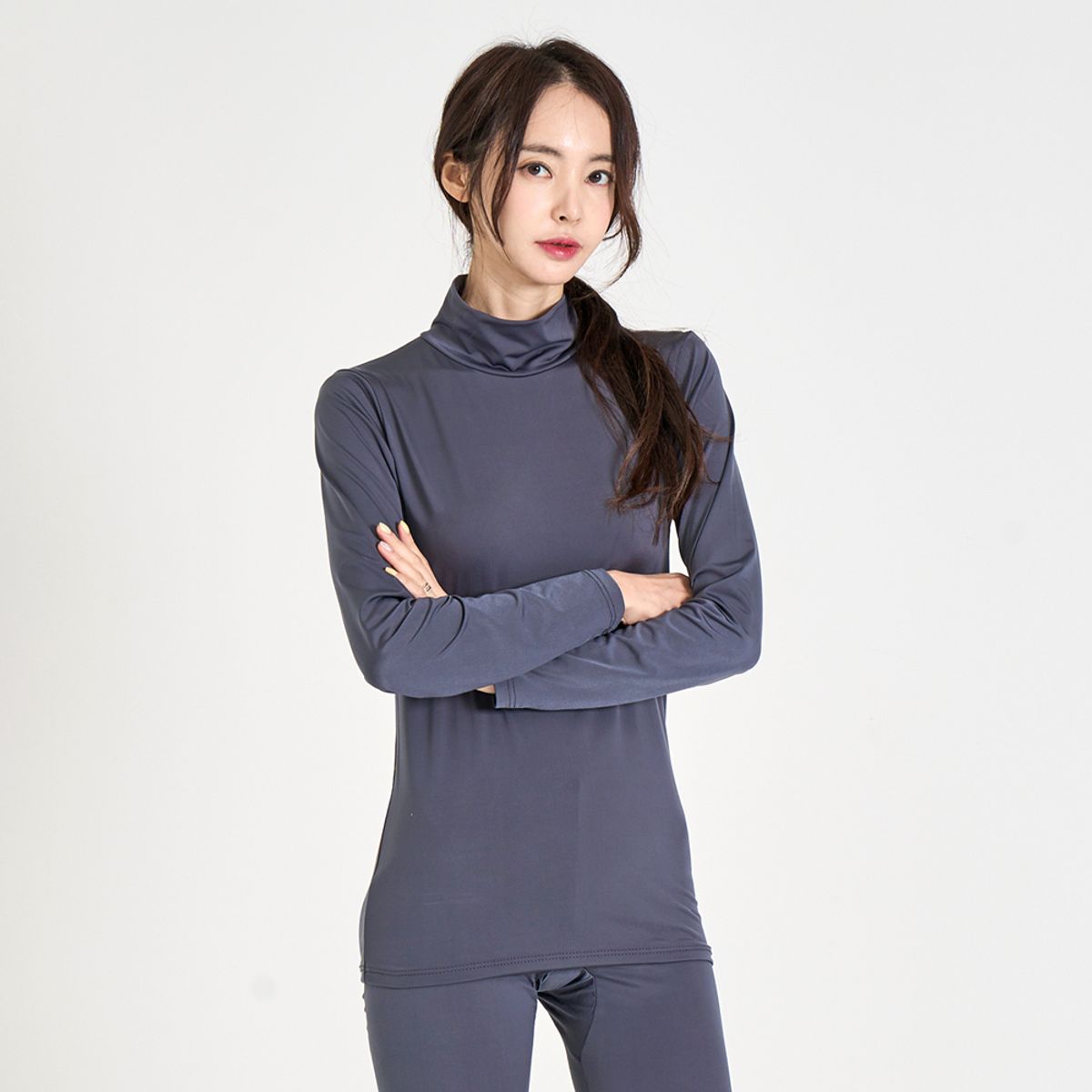 에이원(AONE) 여성 발열 기모 목폴라 내의 상의 (99005)