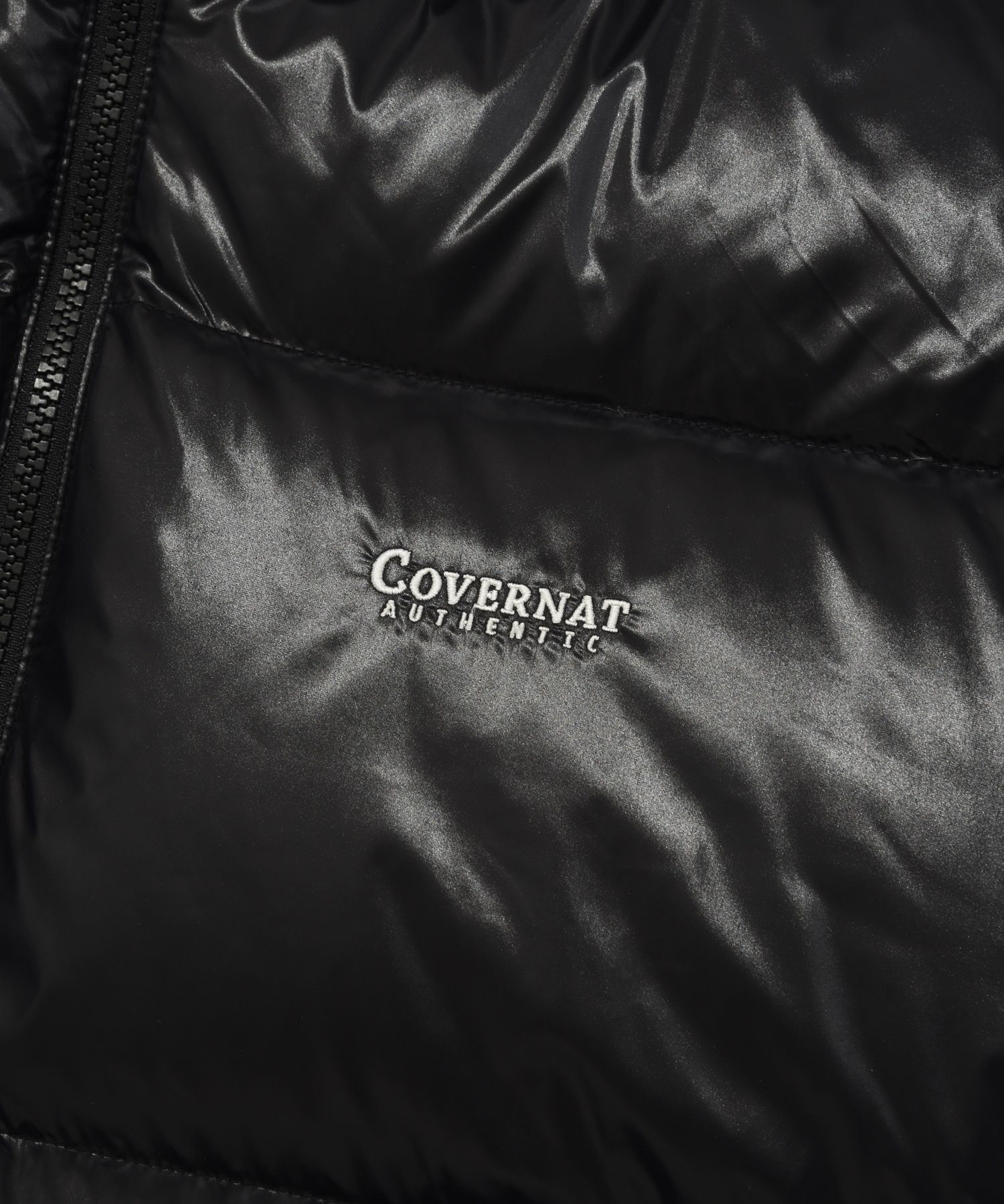 MUSINSA | COVERNAT RDS Civic Glossy Short Puffer Black