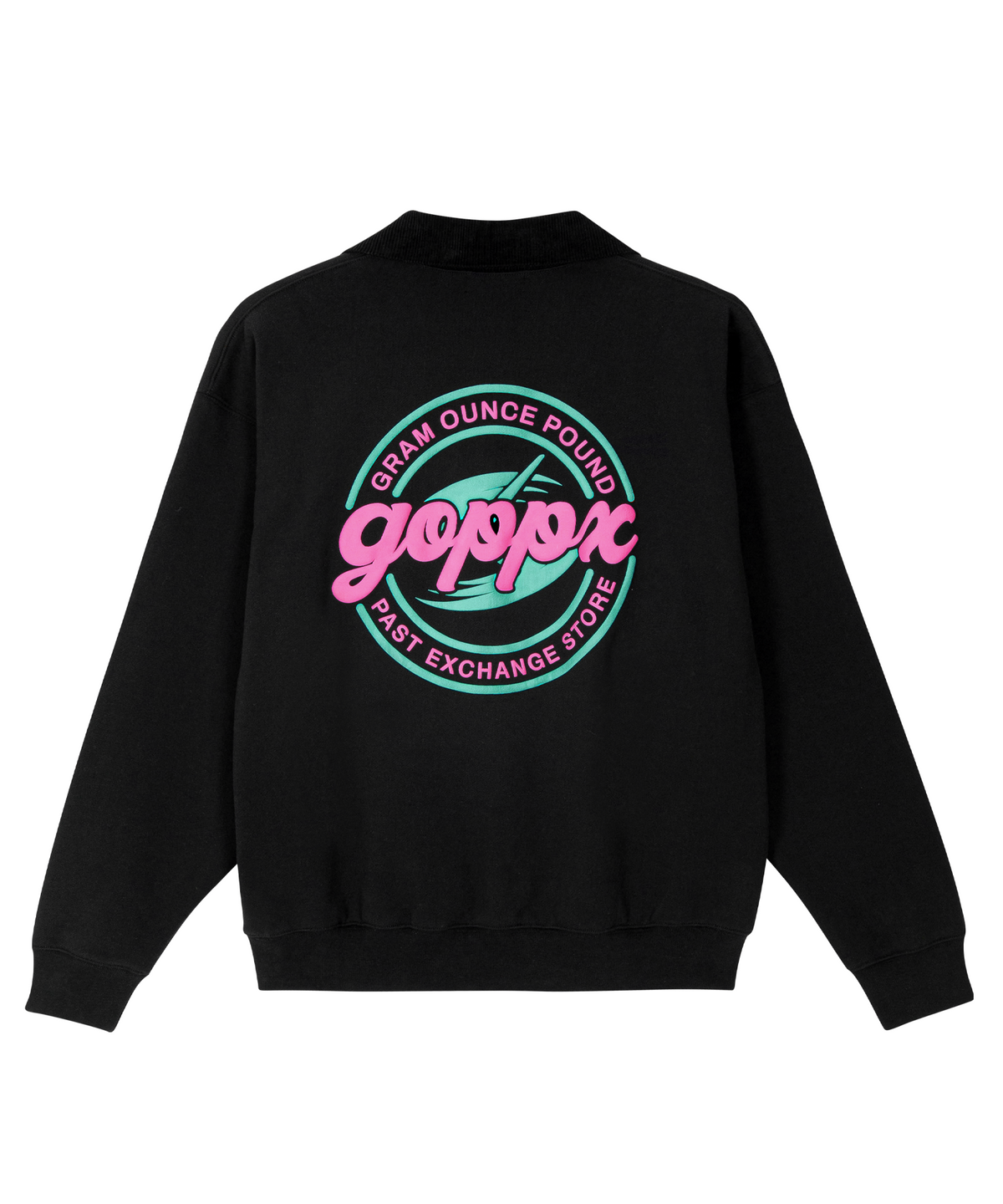 그램 아운스 파운드(GRAM OUNCE POUND) GOPPX Collar Sweatshirt_Black