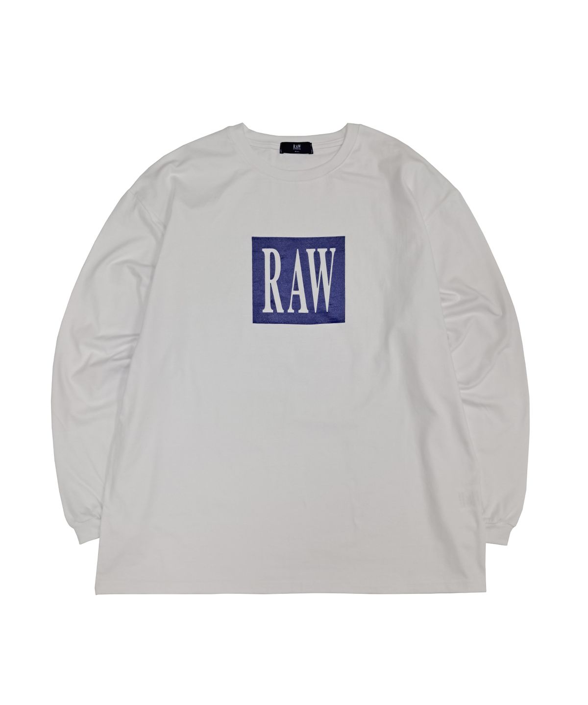 로우랩(RAW LAB) RAW 박스로고 롱슬리브 (화이트)