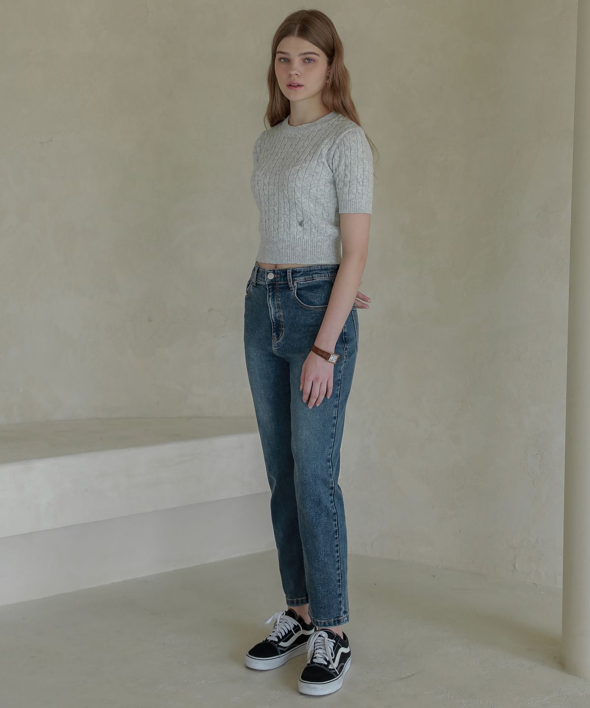 로시로우(LOSSYROW) Lossy  spandex boy-fit denim pants_washedblue