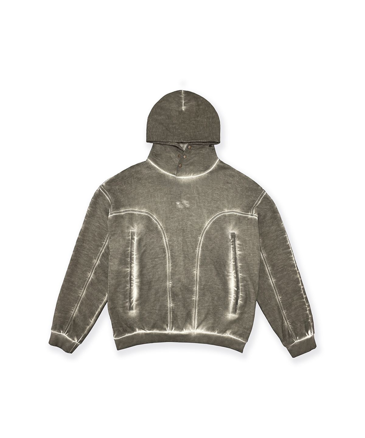 그레일즈(GRAILZ) LUNAR GEOMETRY HOODIE [BROWN]
