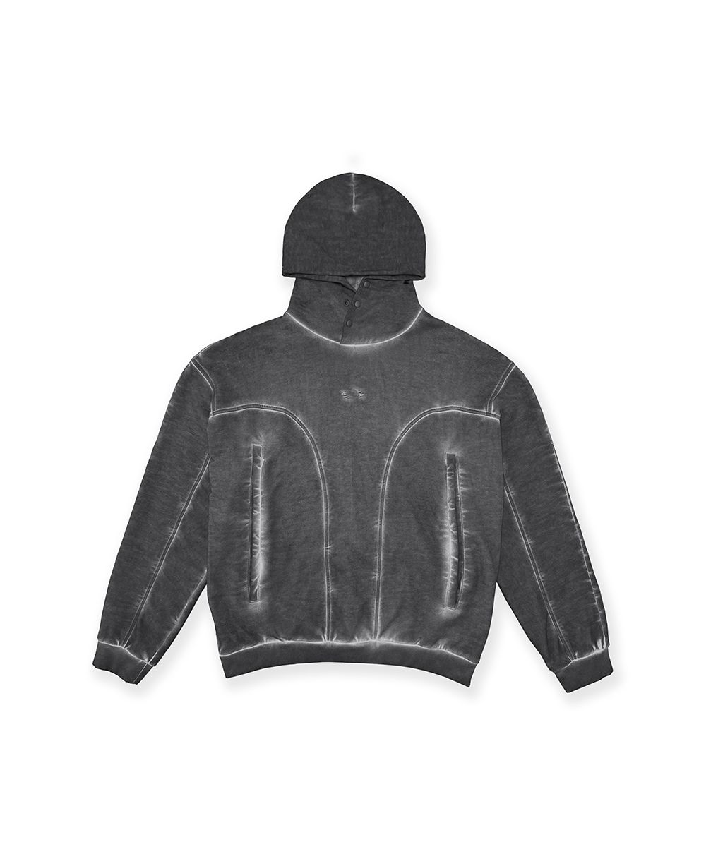 【GRAILZ】LUNAR ZIP HOODIE [CHARCOAL] LUNAR ZIP HOODIE [CHARCOAL] - GRAILZ