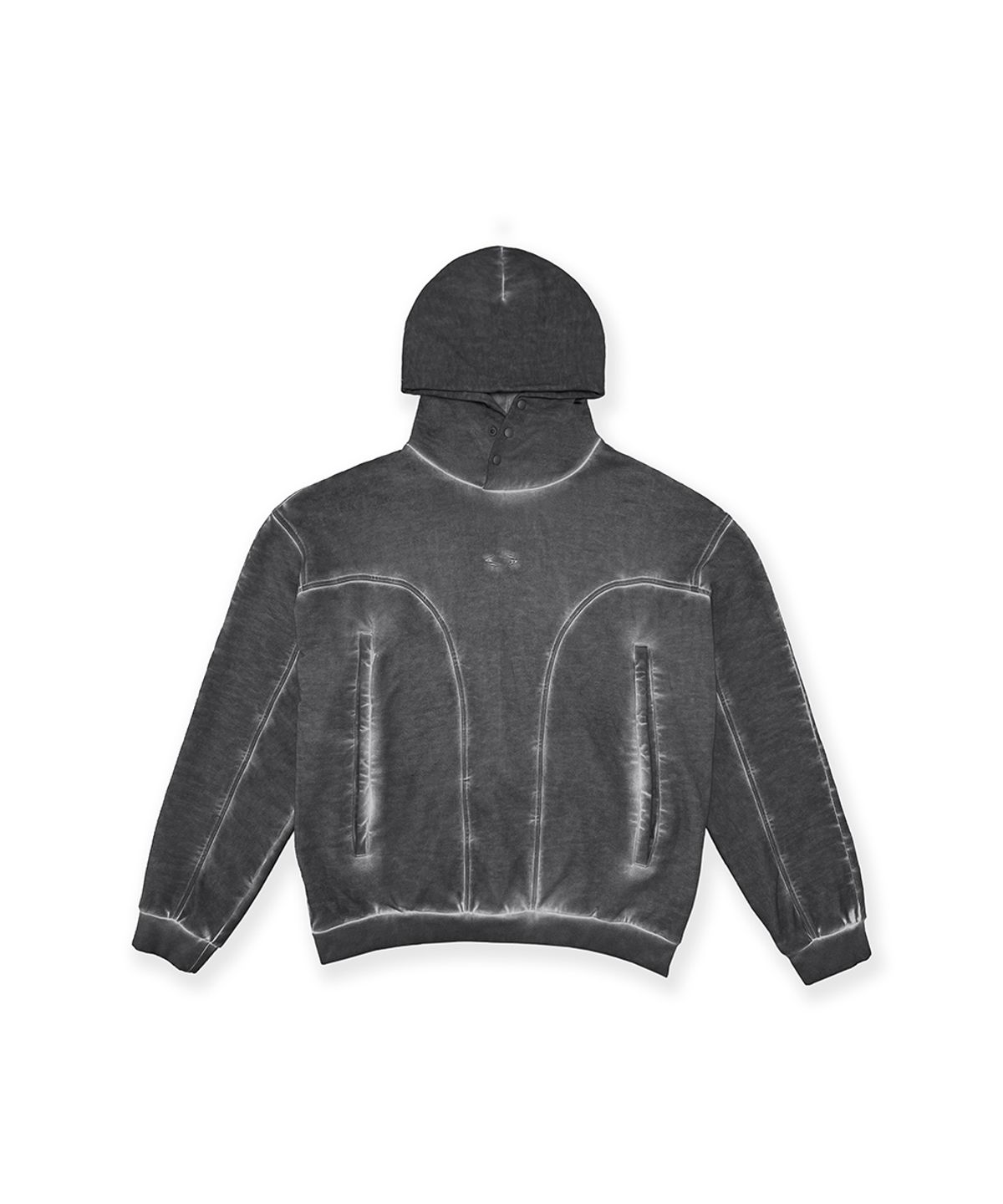 그레일즈(GRAILZ) LUNAR GEOMETRY HOODIE [CHARCOAL]