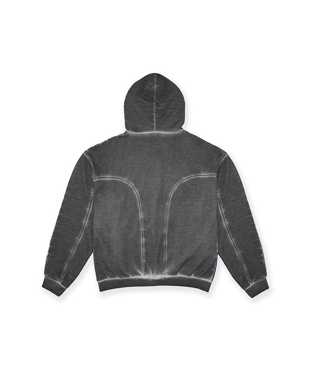 MUSINSA | GRAILZ LUNAR GEOMETRY HOODIE [CHARCOAL]