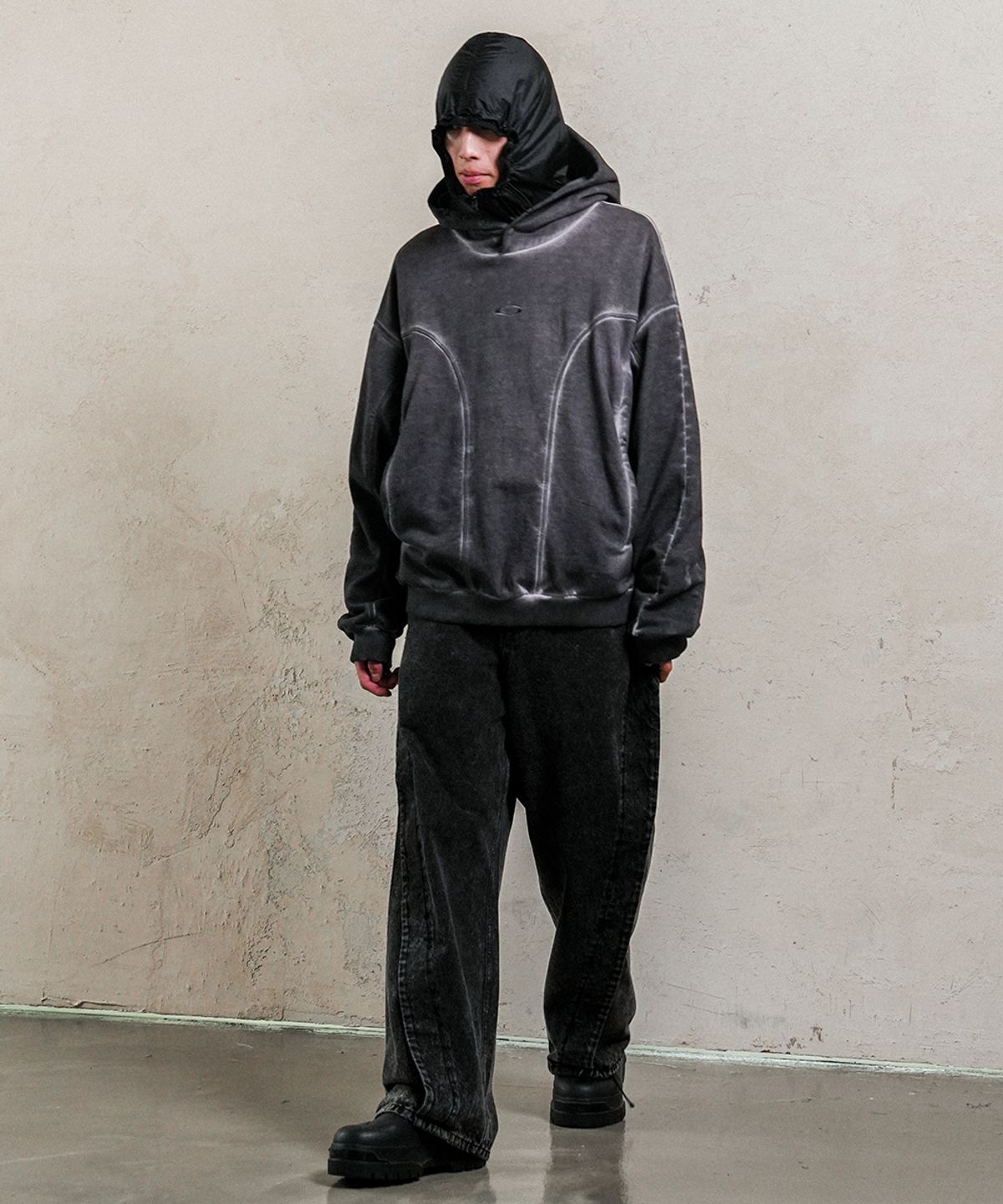 그레일즈(GRAILZ) LUNAR GEOMETRY HOODIE [CHARCOAL]