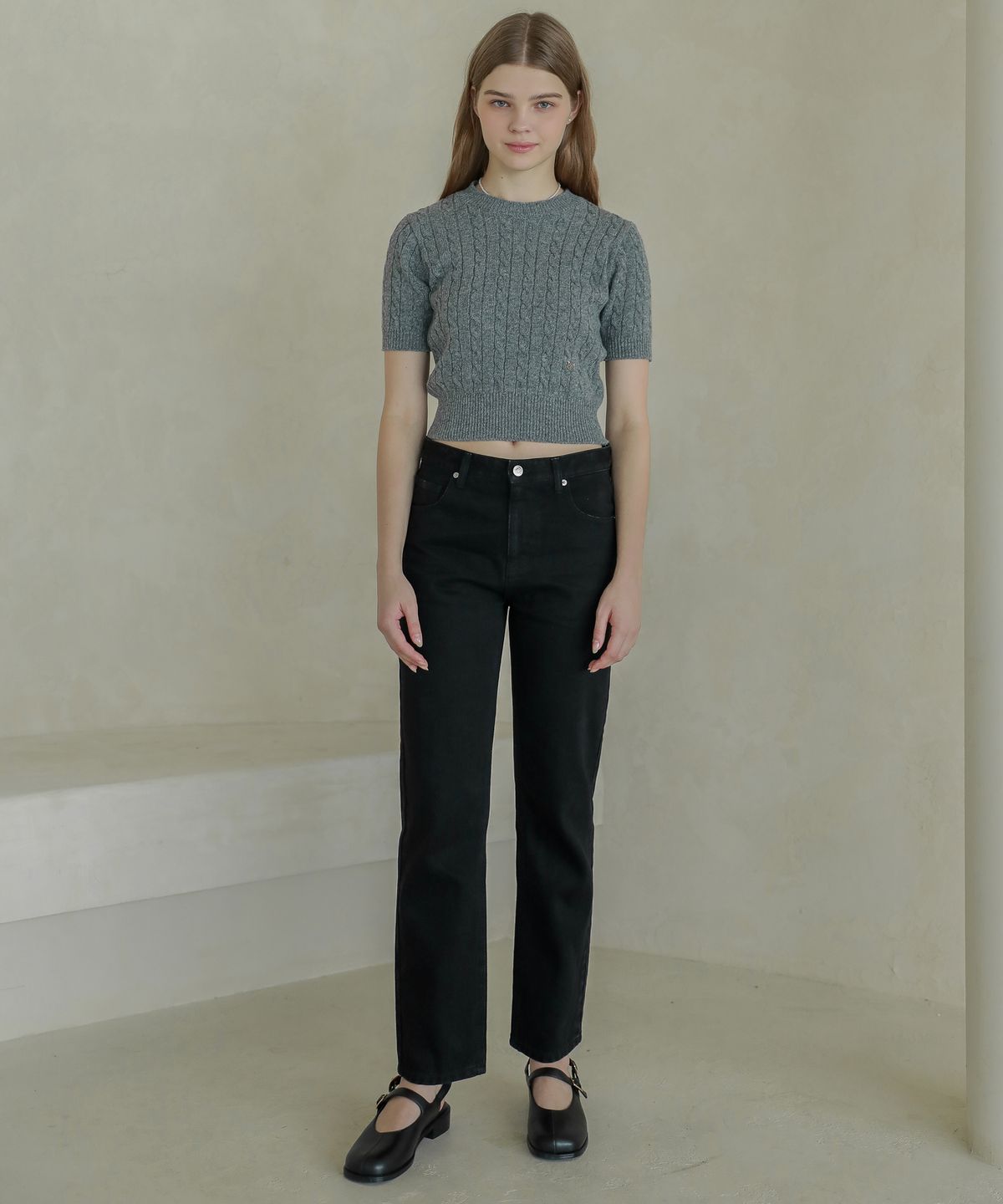 로시로우(LOSSYROW) Lossy boy-fit denim pants_black