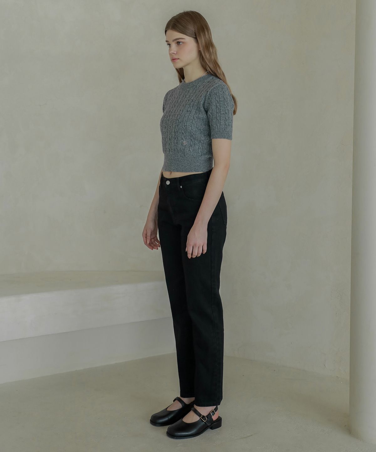 로시로우(LOSSYROW) Lossy boy-fit denim pants_black
