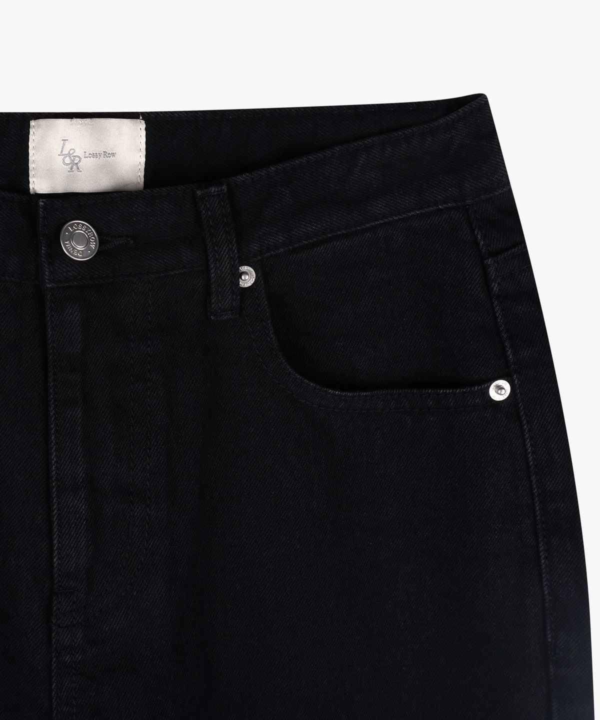 로시로우(LOSSYROW) Lossy boy-fit denim pants_black