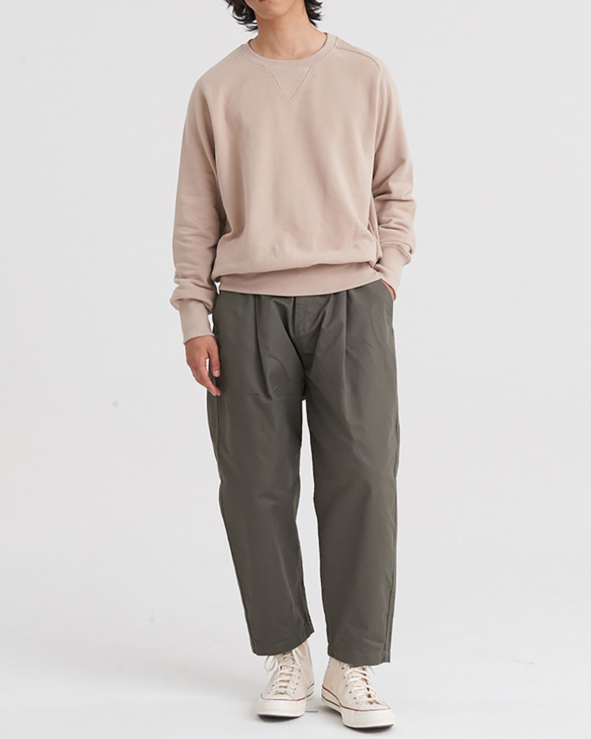 히즈핸더(HISHANDER) FREEDOM SLEEVE SWEAT SHIRTS