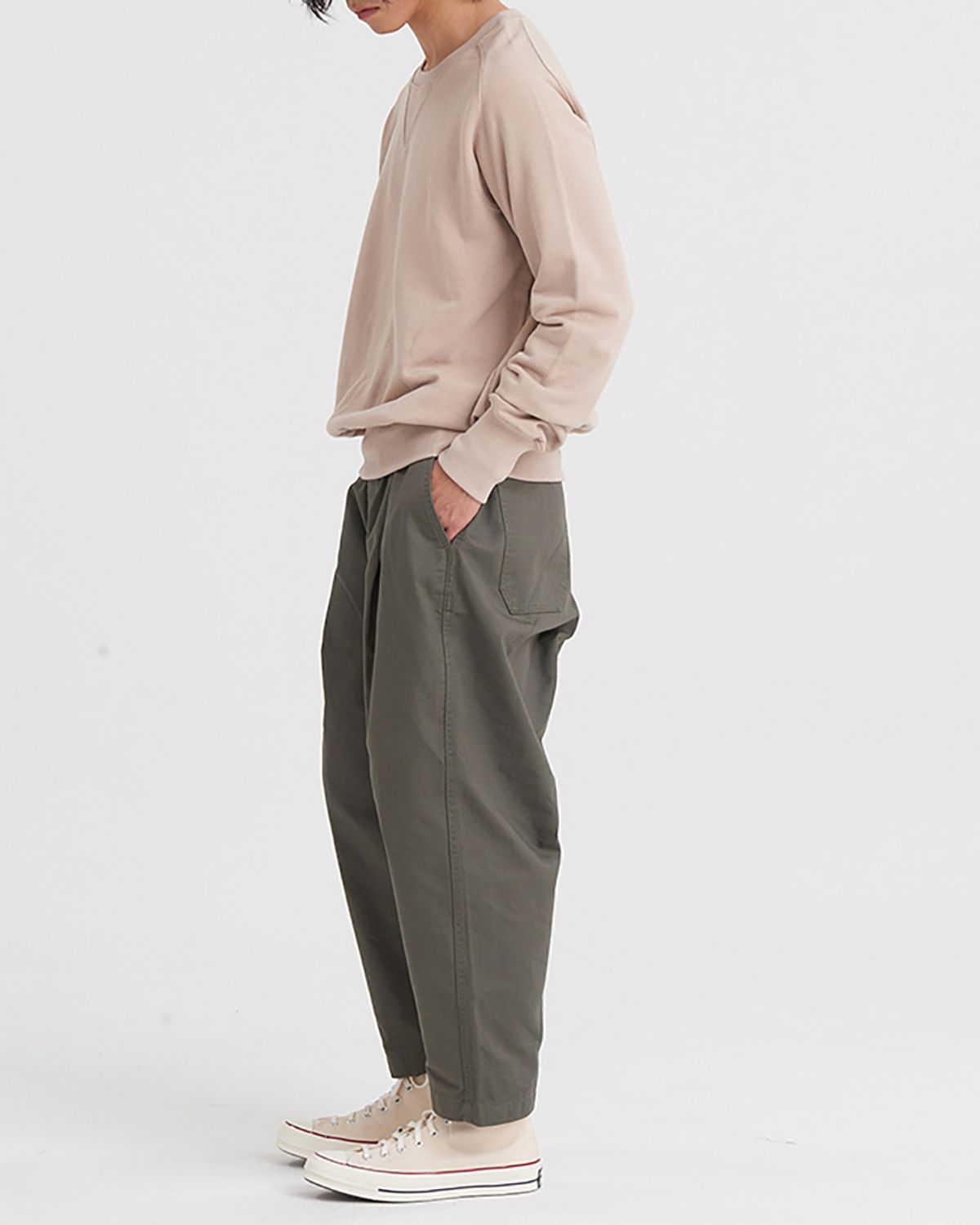 히즈핸더(HISHANDER) FREEDOM SLEEVE SWEAT SHIRTS