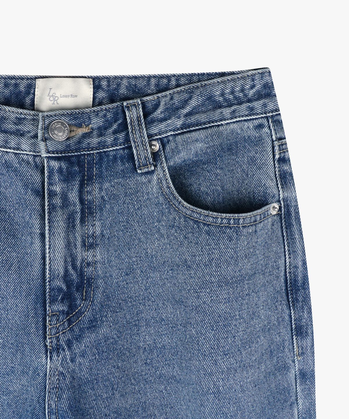 로시로우(LOSSYROW) Lossy  boy-fit denim pants_brushblue