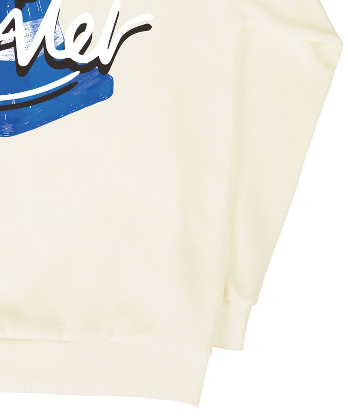 그레이버(GRAVER) [UNISEX]GRAVER SIGN 스마일 백로고 맨투맨_크림