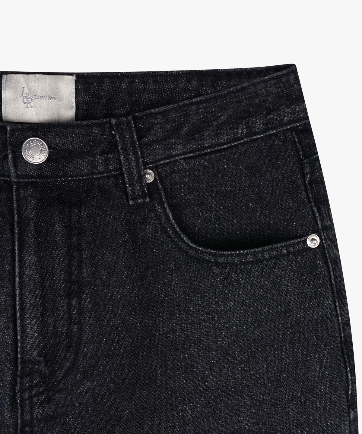 로시로우(LOSSYROW) Lossy  boy-fit denim pants_gray