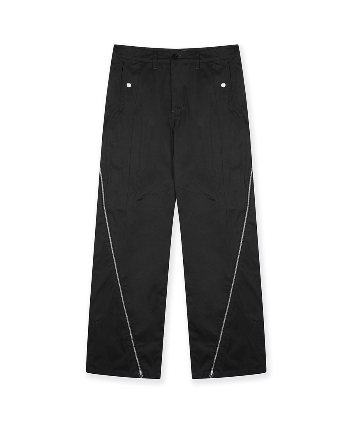 그레일즈(GRAILZ) TWIST ZIP TROUSER [BLACK]