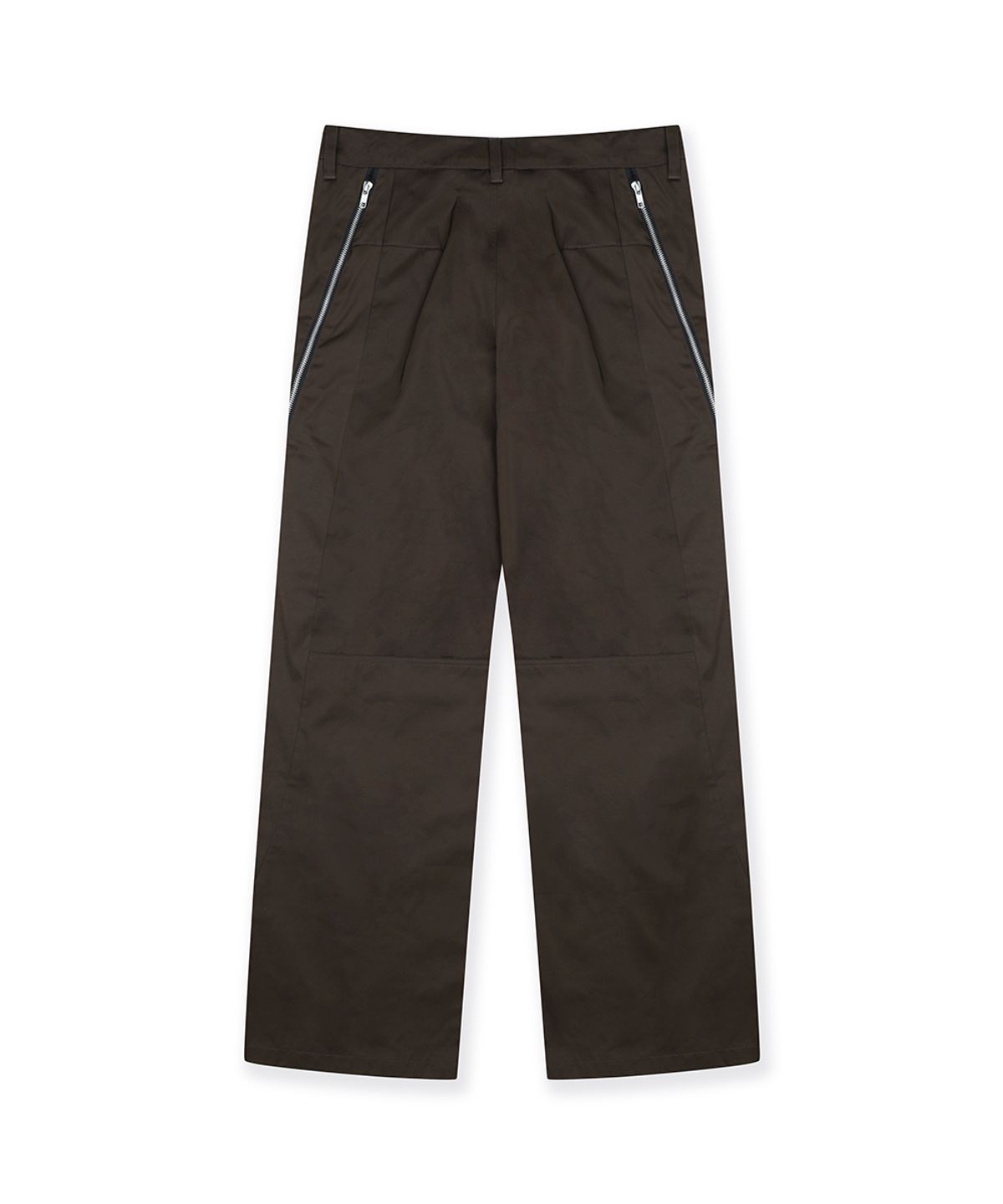 그레일즈(GRAILZ) TWIST ZIP TROUSER [BROWN]