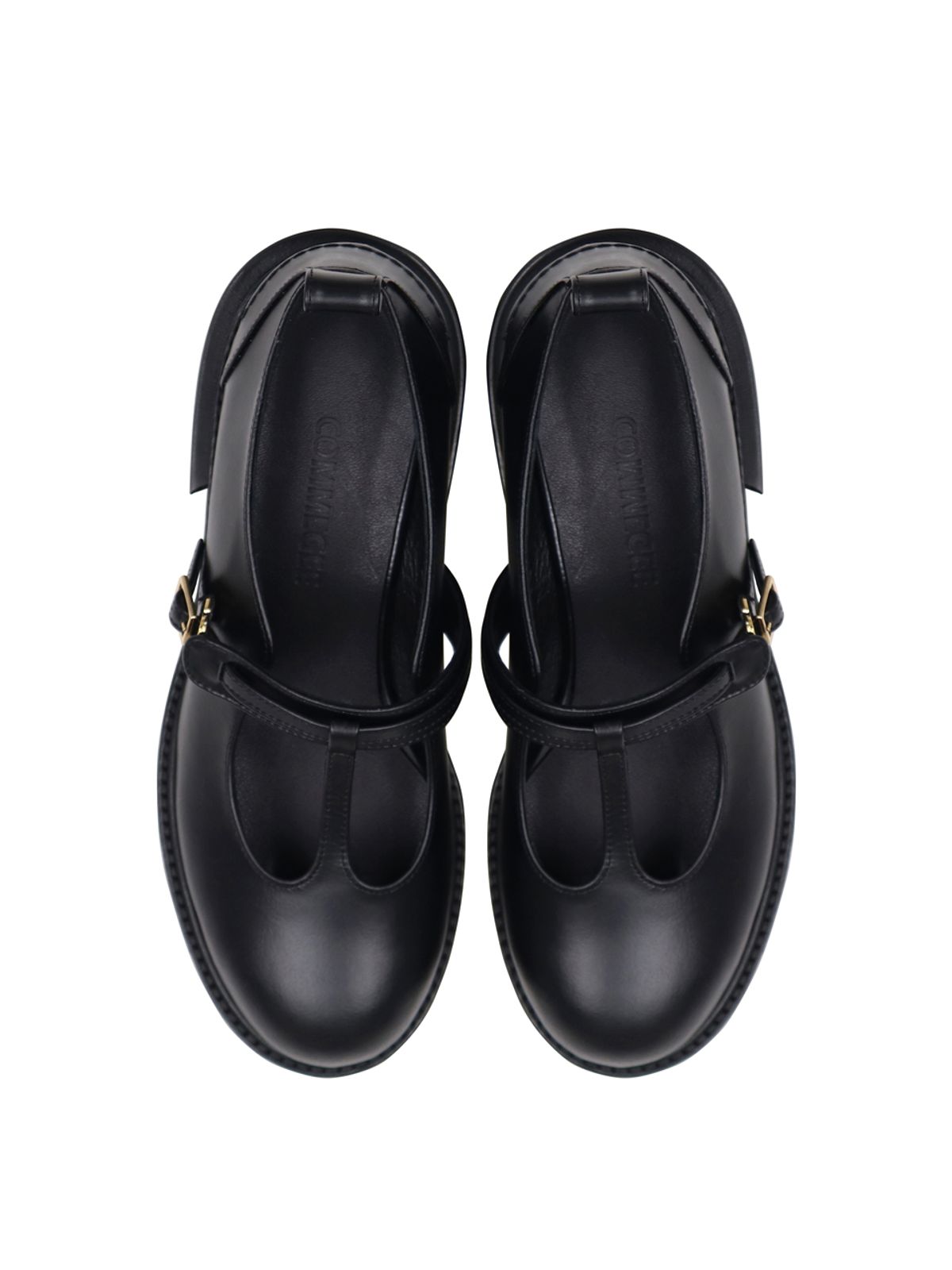 꼼므지(COMMEGEE) 2 Strap Loafer / CG1053BK
