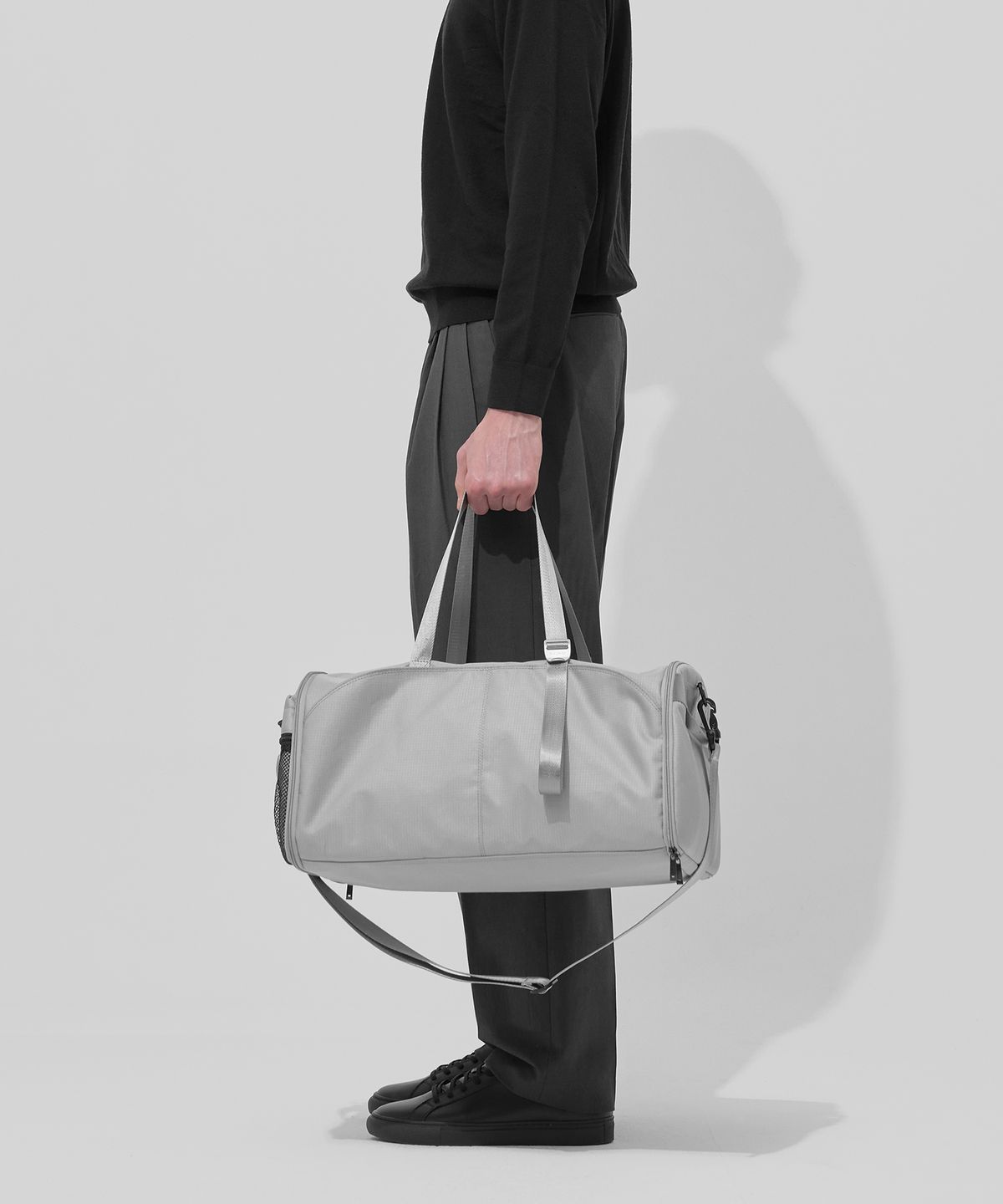 퀄팩(QUALPACK) 스트레치 트래블백 440 그레이 (2 Size)