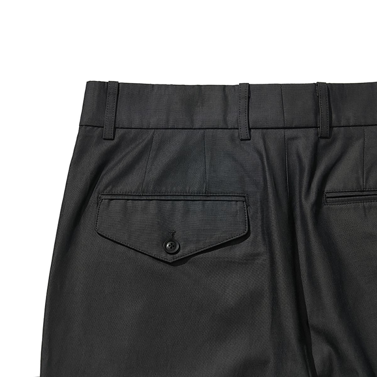 히즈핸더(HISHANDER) TWO PLEATS TAPERED PANTS