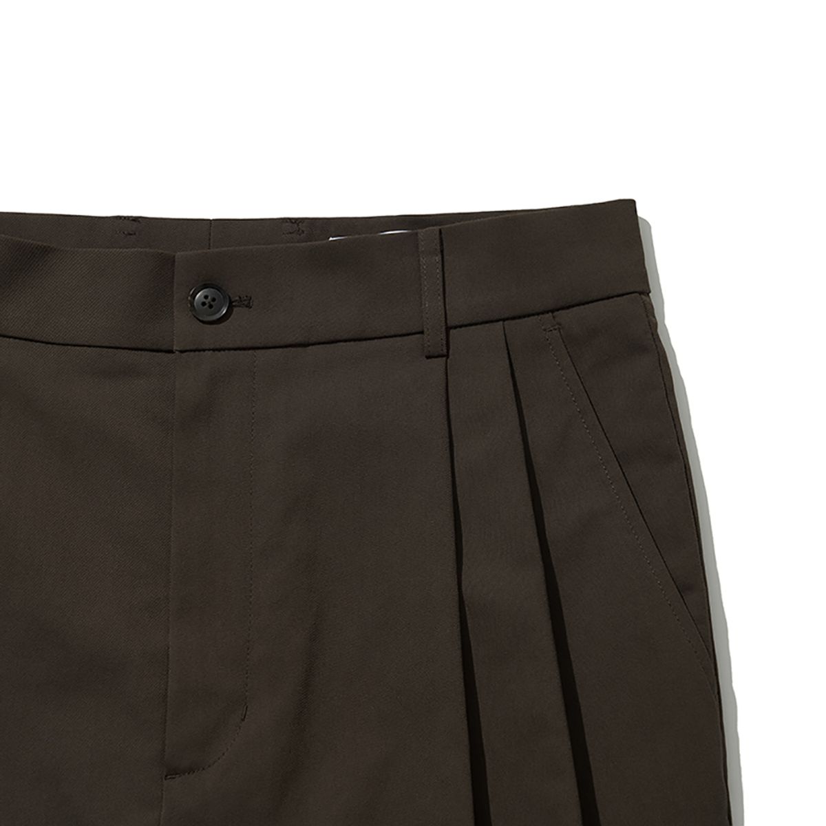 히즈핸더(HISHANDER) TWO PLEATS TAPERED PANTS