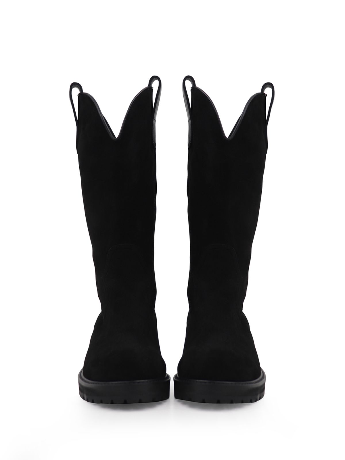 꼼므지(COMMEGEE) Western Round Boots / CG1055BK
