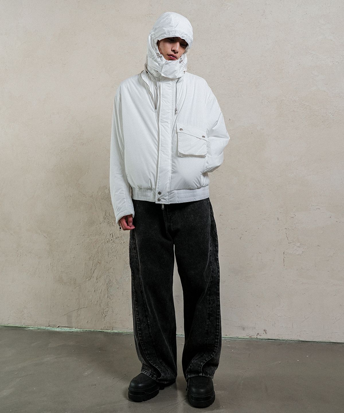 그레일즈(GRAILZ) MILITARY M69 PADDED JACKET [OFF WHITE]
