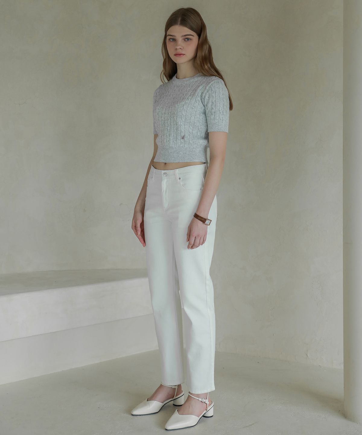 로시로우(LOSSYROW) Lossy boy-fit denim pants_white