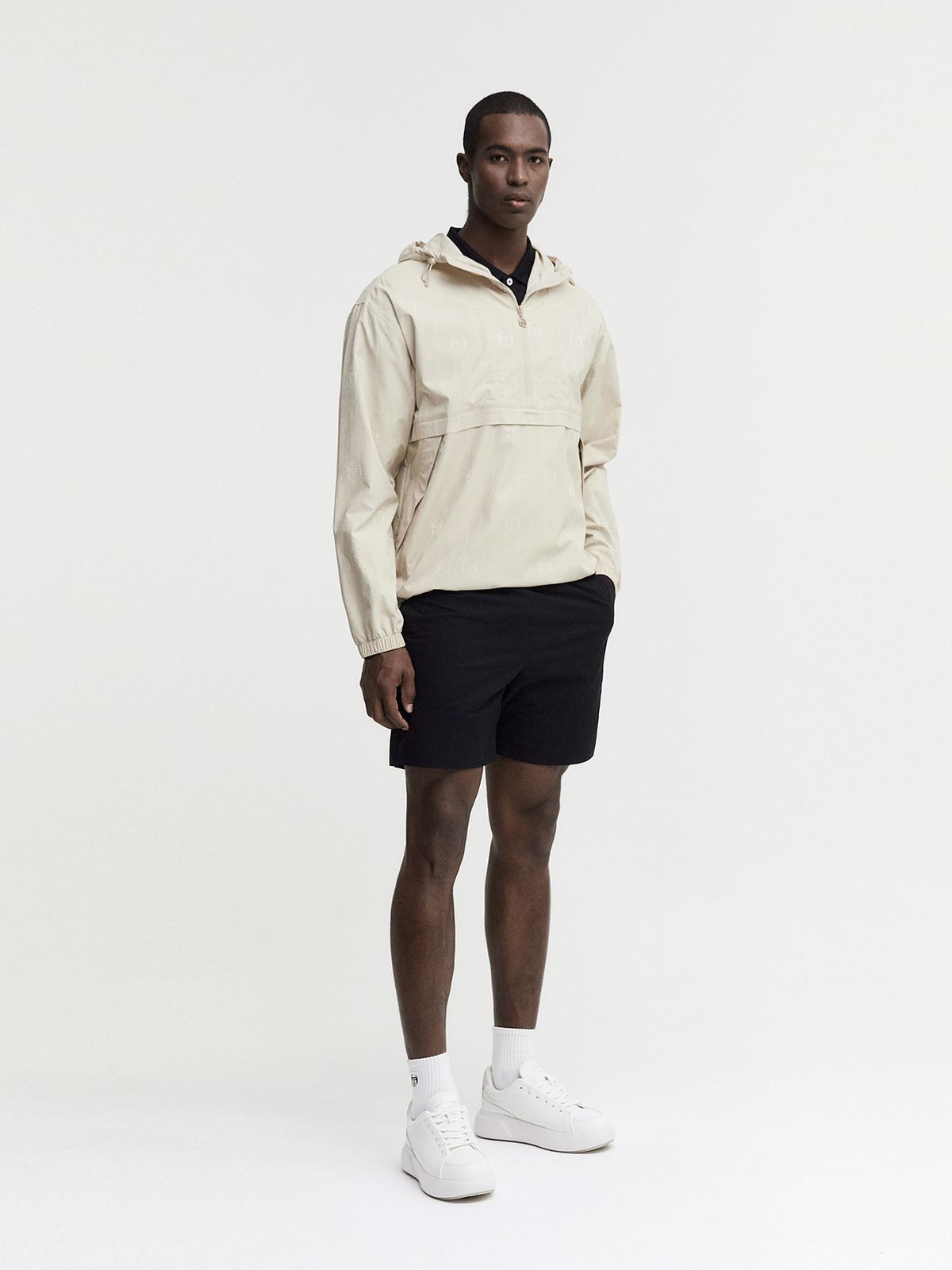 세르지오 타키니(SERGIO TACCHINI) M 데일리 모노그램 아노락 점퍼 (Beige)