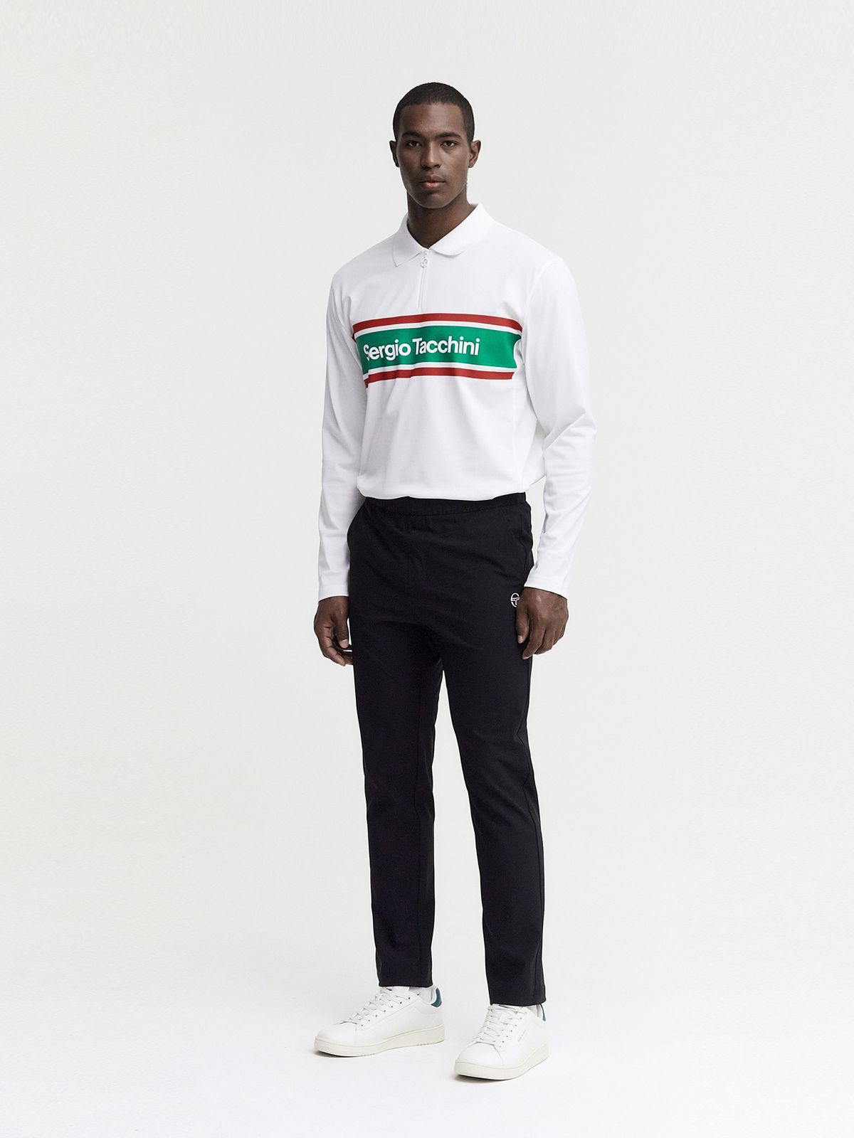 세르지오 타키니(SERGIO TACCHINI) M 에센셜 우븐 슬림핏 팬츠 (Black)