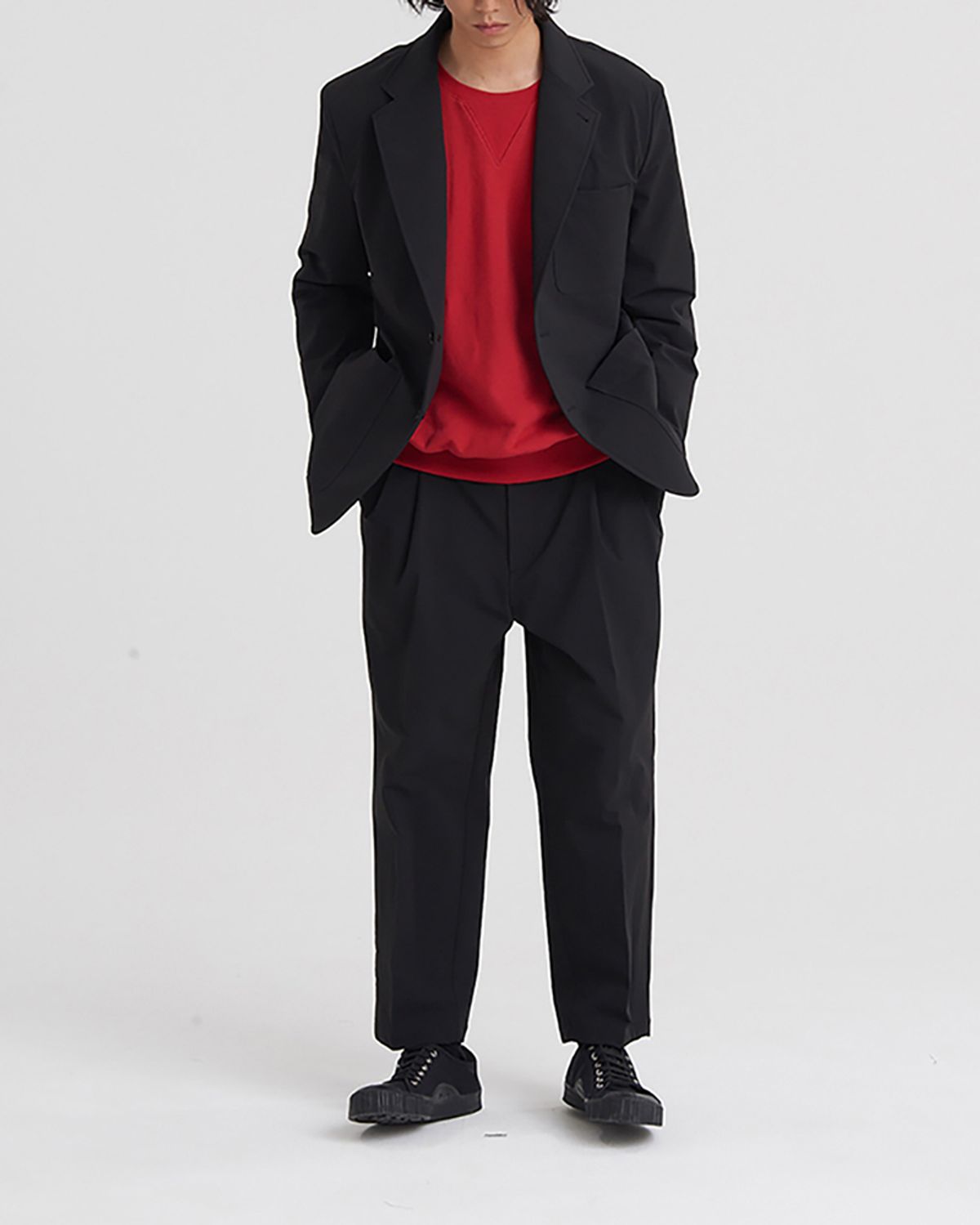 히즈핸더(HISHANDER) CORDURA® 4BUTTON NOTCHED LAPEL JACKET