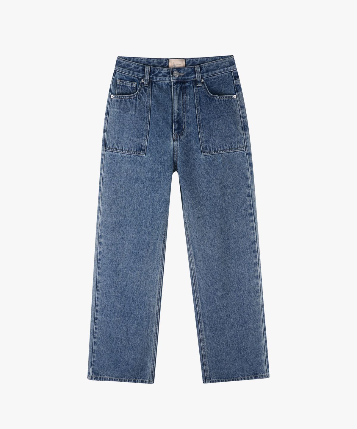 로시로우(LOSSYROW) Lossy  Square Pocket High Denim Pants_blue