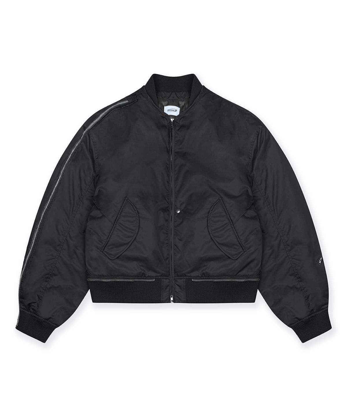 그레일즈(GRAILZ) MULTI ZIPPER MA-1 JACKET [BLACK]