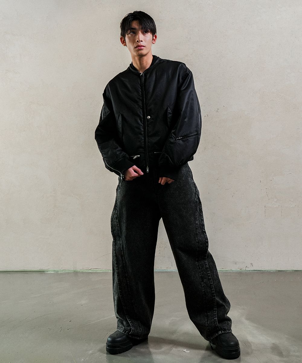 【GRAILZ】MULTI ZIPPER MA-1 JACKET [BLACK] MUSINSA | GRAILZ MULTI ZIPPER MA-1 JACKET [BLACK]