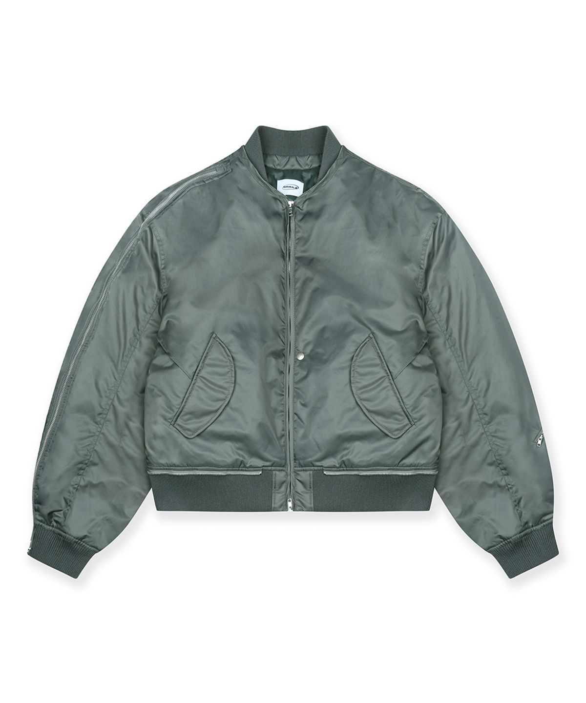 그레일즈(GRAILZ) MULTI ZIPPER MA-1 JACKET [KHAKI]